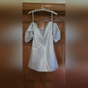 Lovers + Friends Silver mini cocktail dress size small nwt